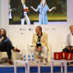 da sx. Cristina Priarone Presidente dellaFilmCommission Nazionale Enzo De Camillis Stefano Nicolao della Sartoria Nicolao di Venezia